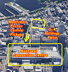 Closest Poster Print Centre to Montreal Conventin Centre