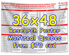 Cheapest Fabric Research Poster Montreal - McGill University 3648 Fabric/Paper from $70 Cheapest Fabric/Paper Research Poster Montreal 3648 Poster from $70